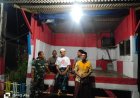 Anggota Koramil 02/Bonang Kodim 0716/Demak Rutin Gelar Siskamling