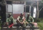 Anggota Koramil 07/Gajah Kodim 0716/Demak Gelar Ronda Malam